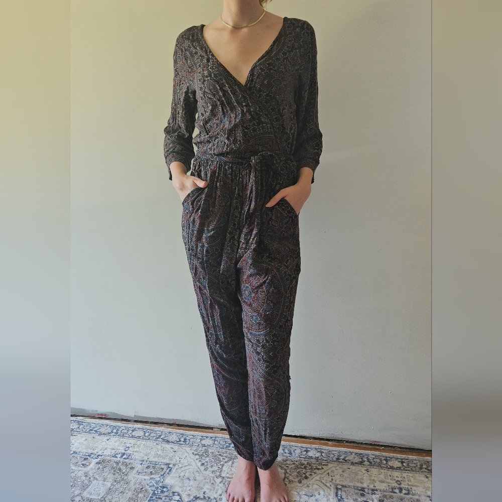 Abercrombie & Fitch Black and Brown Jumpsuit